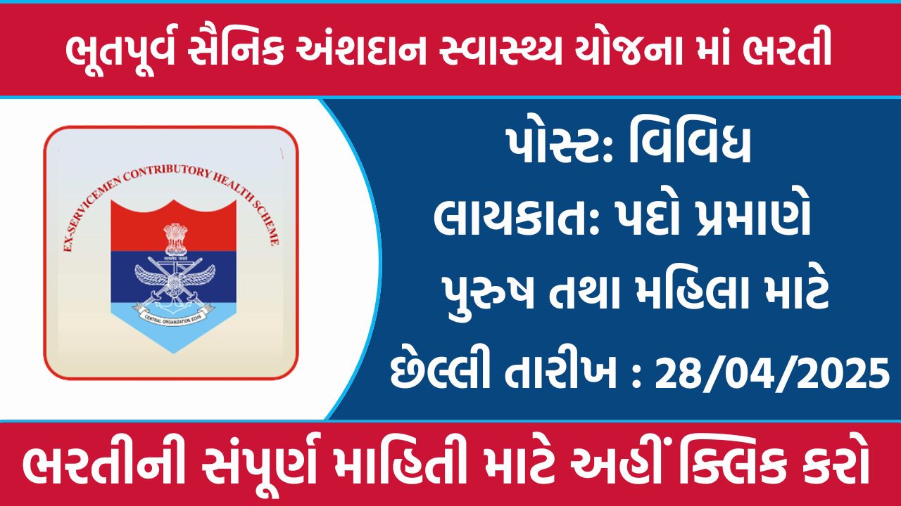 ECHS Recruitment 2025