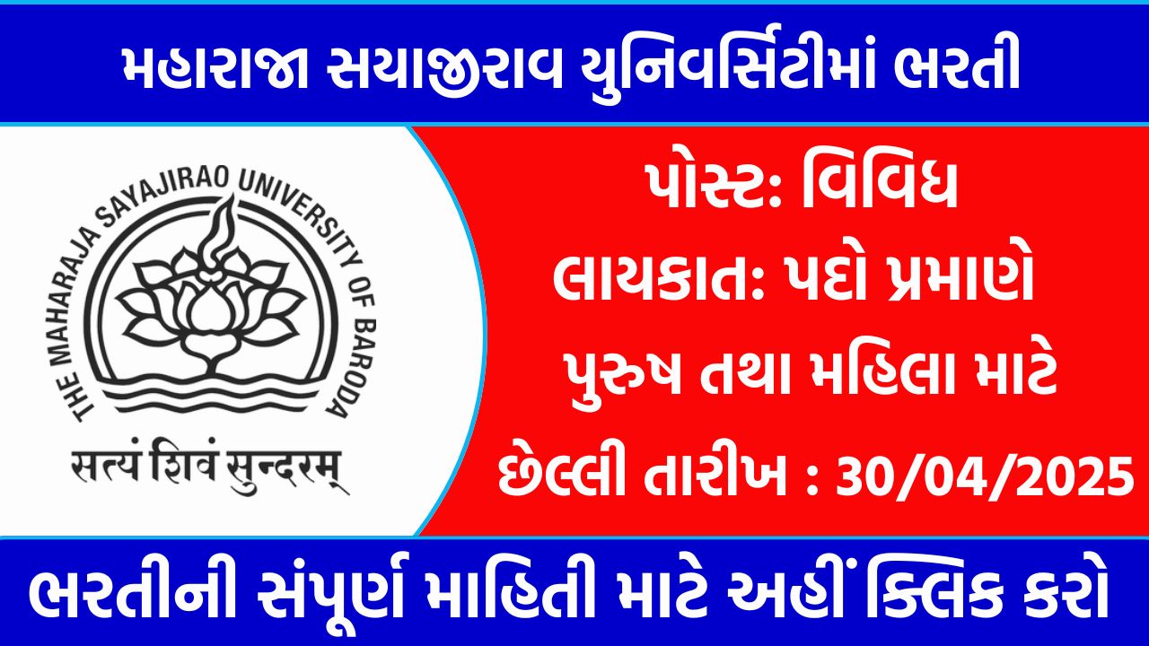 MSU Baroda Recruitment